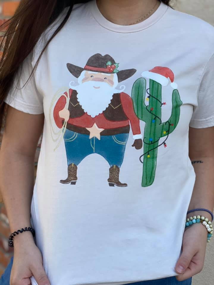 Cowboy Santa Tee