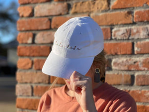 White "Lake Life" Cap