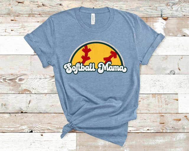 Retro Softball Mama